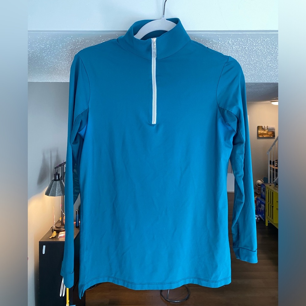 EUC ❤️ Tailored Sportsman Teal LS Sun Shirt